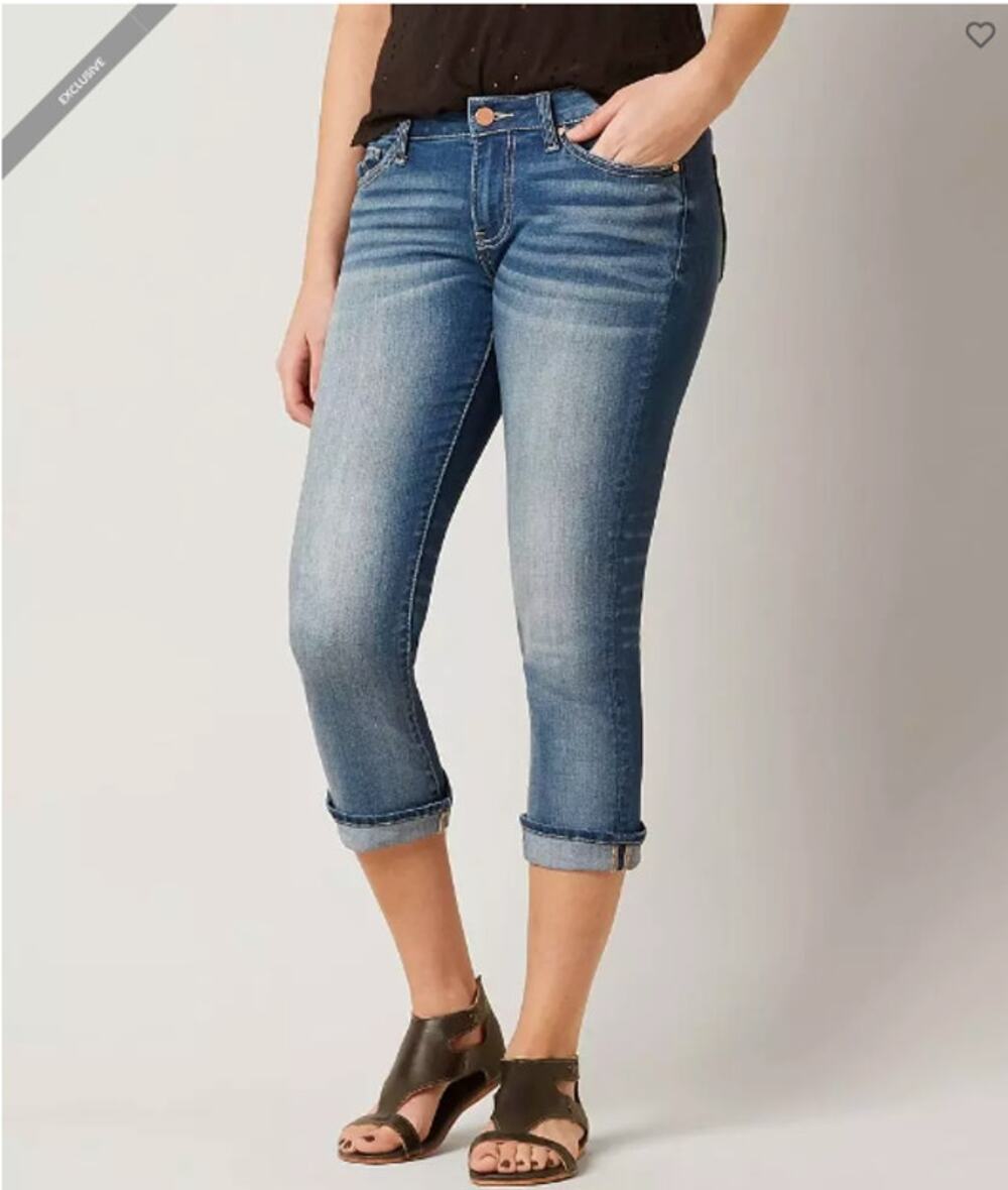 NWOT BKE Harper Stretch Cropped Denim Jeans Size 28